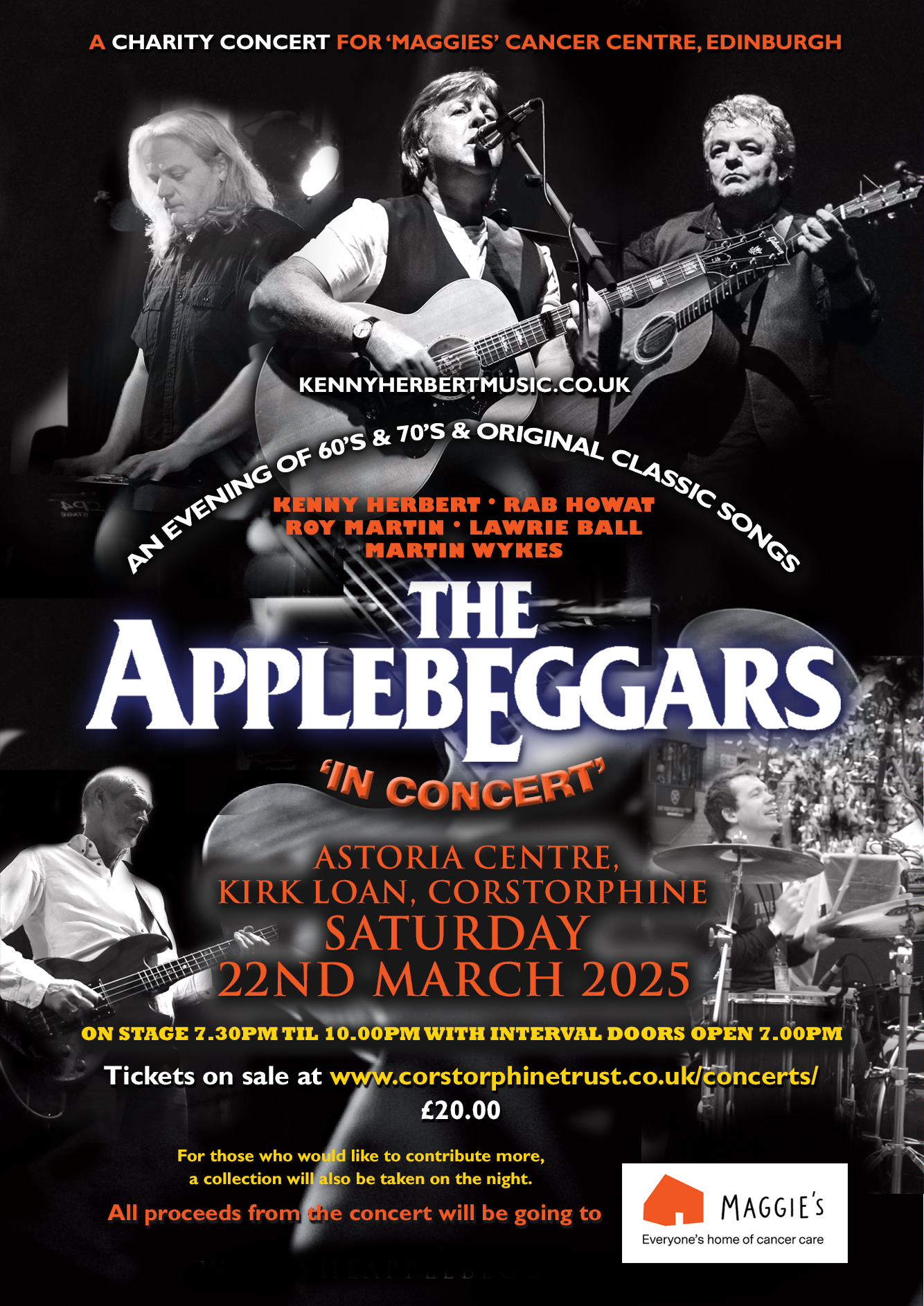 The Applebeggars Charity Concert for Maggies Cancer Centre - March 2025