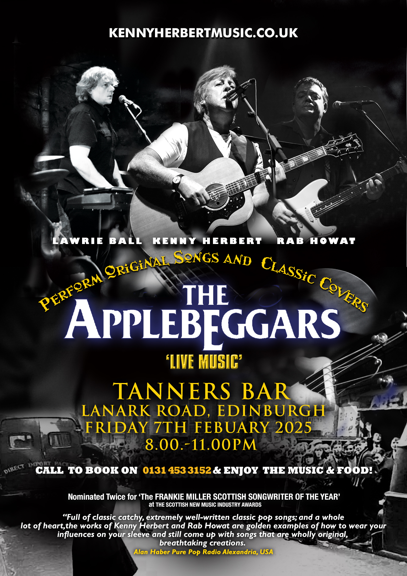 The Applebeggars live gigs - February 2025